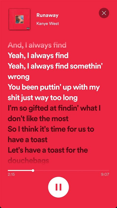 runaway lyrics kanye.